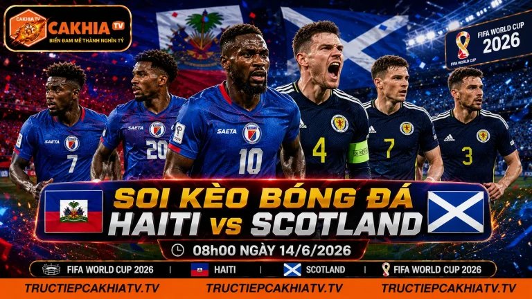 Soi Kèo Bóng Đá Haiti vs Scotland, 08h00 Ngày 14/6/2026