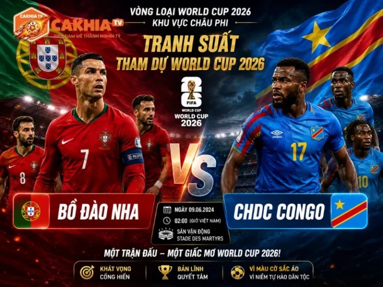 Soi Kèo Bóng Đá Bồ Đào Nha vs CHDC Congo, 00h00 Ngày 18/6/2026