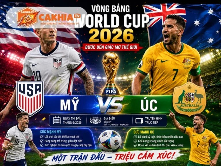 Soi Kèo Bóng Đá Mỹ vs Úc, 02h00 Ngày 20/6/2026